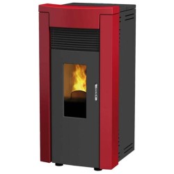  Dal Zotto Melania Elite Steel Stufa a Pellet 8,2 KW 80 M^2 (001277475) Rubino