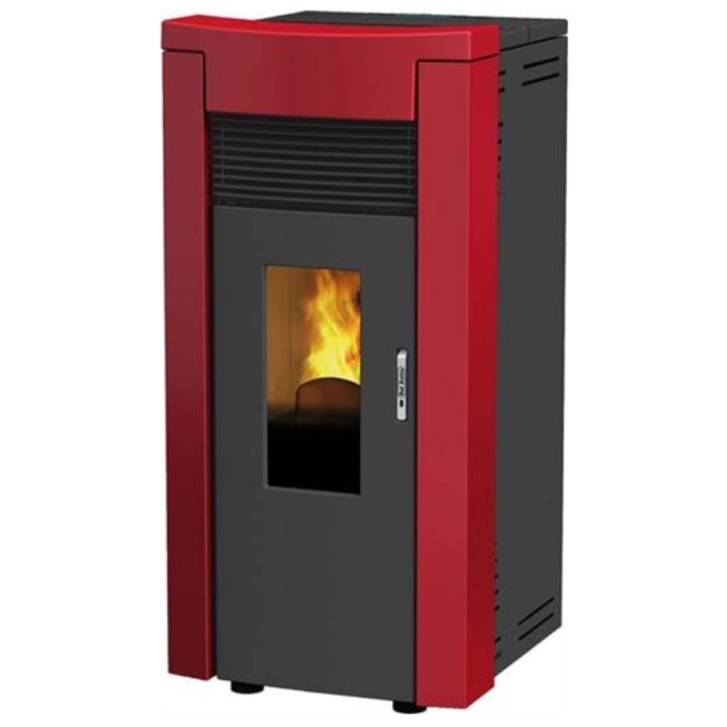  Dal Zotto Melania Elite Steel Stufa a Pellet 8,2 KW 80 M^2 (001277475) Rubino