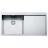  Franke PPX 211 TL Planar Lavello 1 vasca semifilo/filotop 100 x 51 con Gocciolatoio destro - inox satinato