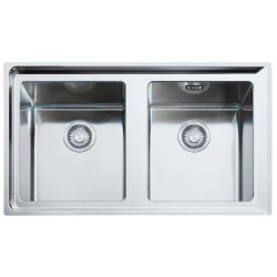  Franke NPX 620 Neptune Plus Lavello 2 vasche incasso 86 x 51 - inox satinato