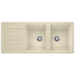  Blanco BLANCO ZIA 8 S Lavello Fragranite 2 Vasche con Gocciolatoio Sinistro Legra 8S 116x50cm Avena