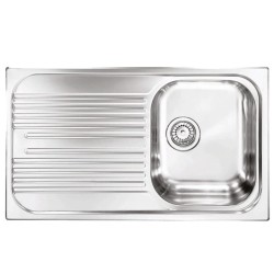  Plados Telma TL08612 Universal Lavello cm. 86x50 - inox 1 vasca dx + Gocciolatoio sx