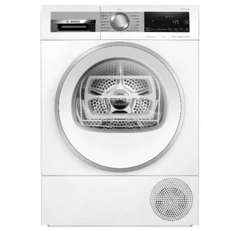  Bosch WQG245AEIT Asciugatrice a pompa di calore 9 kg Condensatore autopulente Bianco Classe A++