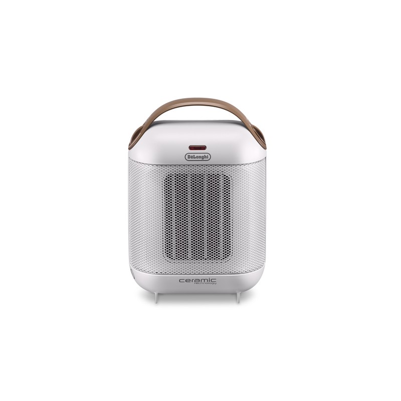 DELO De’Longhi Capsule HFX30C18.IW Interno Marrone, Bianco 1800 W Riscaldatore ambiente elettrico con ventilatore