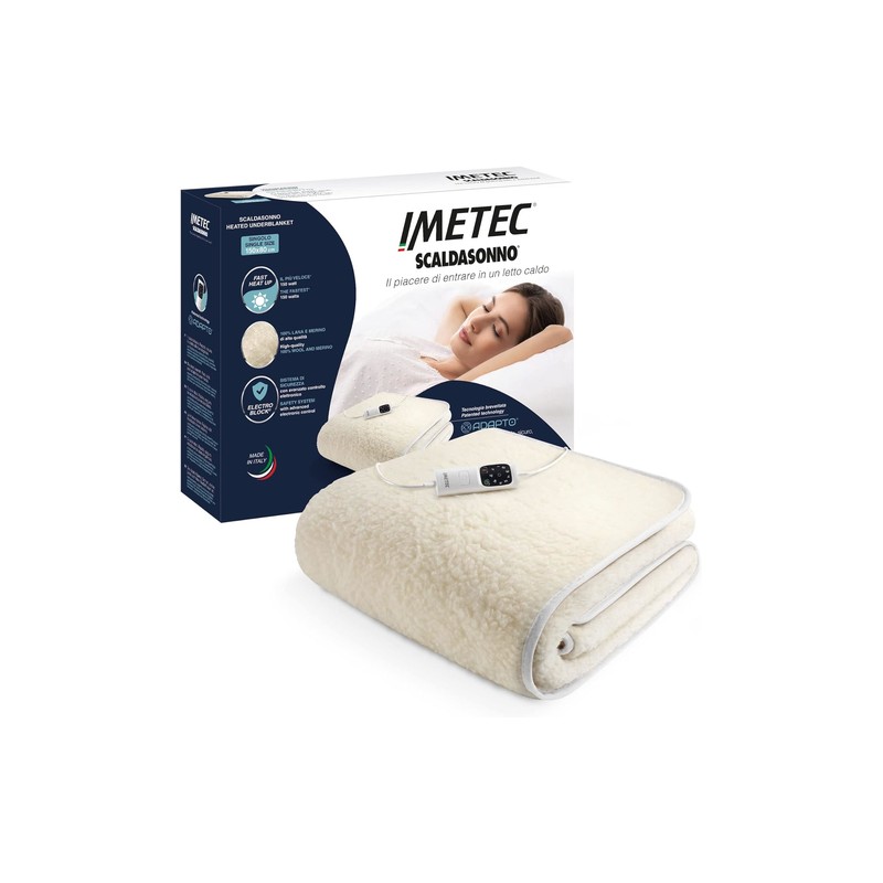 IMET Imetec 16632 Scaldasonno Adapto singolo 150 x 80 cm