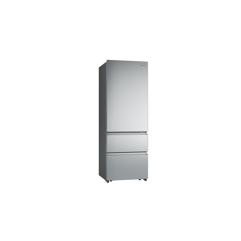 Hisense Hisense RT641N4AIE Frigorifero Combinato 3 porte Libera installazione No Frost Inverter 493 L Classe E inox