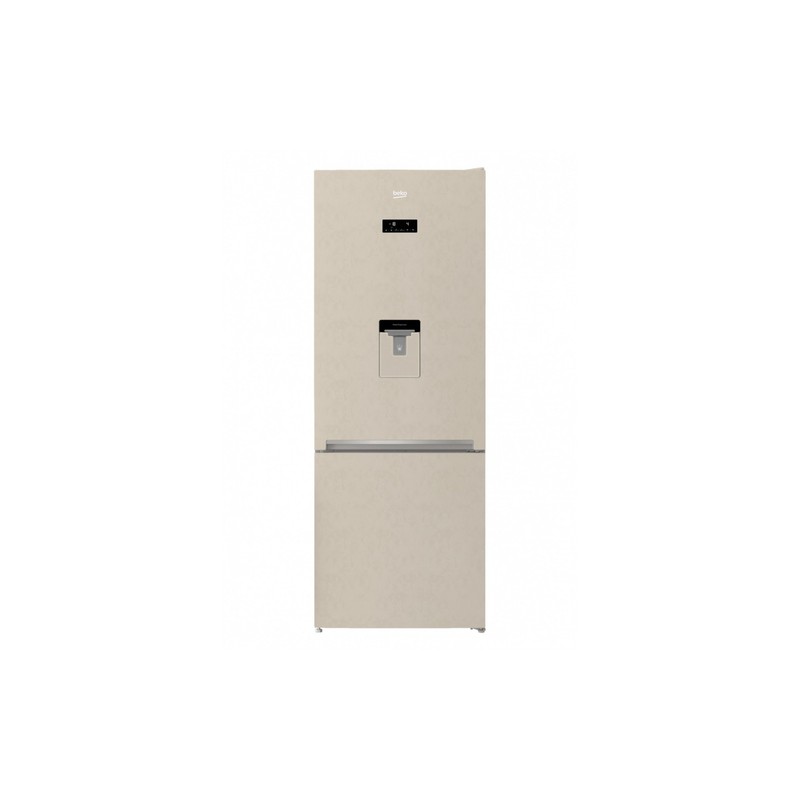 BEKO Beko RCNE560E40DBN Frigorifero Combinato Capacità 352 Litri No Frost Dispenser Acqua Classe E Sabbia