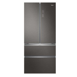 HAIE Haier HB18FGSAAA Frigorifero 4 Porte 539 L No Frost 2 Cassettoni Classe E Argento Titanio