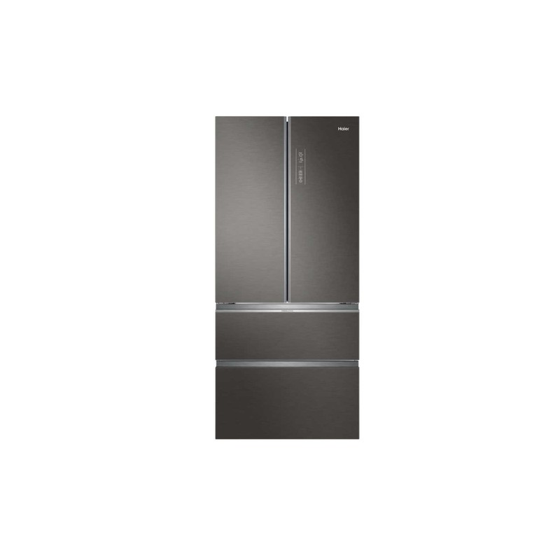 HAIE Haier HB18FGSAAA Frigorifero 4 Porte 539 L No Frost 2 Cassettoni Classe E Argento Titanio