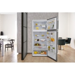 WHIR Whirlpool W84TE 72 X 2 Frigorifero Doppia porta Capacita' 587 Litri No Frost 186 cm Classe E Acciaio Inox