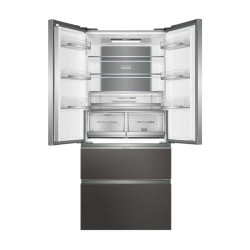 HAIE Haier HB18FGSAAA Frigorifero 4 Porte 539 L No Frost 2 Cassettoni Classe E Argento Titanio