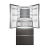 HAIE Haier HB18FGSAAA Frigorifero 4 Porte 539 L No Frost 2 Cassettoni Classe E Argento Titanio