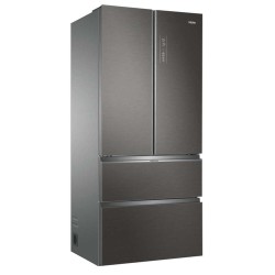 HAIE Haier HB18FGSAAA Frigorifero 4 Porte 539 L No Frost 2 Cassettoni Classe E Argento Titanio