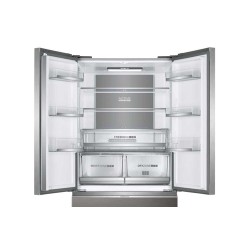 HAIE Haier HB18FGSAAA Frigorifero 4 Porte 539 L No Frost 2 Cassettoni Classe E Argento Titanio