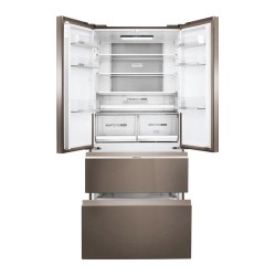 HAIE Haier HB18FGSAAA Frigorifero 4 Porte 539 L No Frost 2 Cassettoni Classe E Argento Titanio