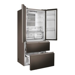 HAIE Haier HB18FGSAAA Frigorifero 4 Porte 539 L No Frost 2 Cassettoni Classe E Argento Titanio