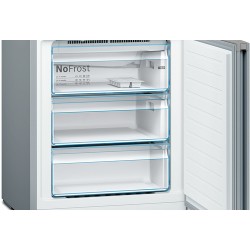 BOSC Bosch Serie 4 KGN49XLEA Frigorifero Combinato libera installazione Capacità 435 L No Frost Classe E Inox