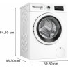 BOSC Bosch WAN24208II Lavatrice 8 kg Centrifuga 1200 Giri/min Inverter vapore Classe A Bianco