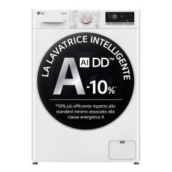 LG LG F4R7011TSWG Lavatrice 11kg AI DD Classe A-10% 1400 Giri TurboWash Inverter Funzione Vapore