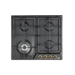 DELO De’Longhi ANF 46 PRO Piano Cottura Antracite Da incasso Gas 4 Fornello(i) da 60 Cm