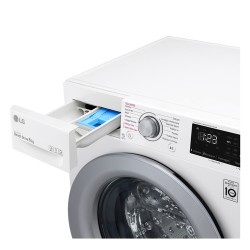 LGE LG F2WV3S7S4E Lavatrice 7 kg Slim 47.5 cm Centrifuga 1200 Giri Funzione vapore inverter Classe D