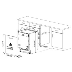 BEKO Beko DIN34320 Lavastoviglie da Incasso a Scomparsa Totale 13 coperti Classe E