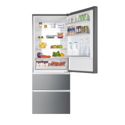 HAIE Haier 3D 70 Serie 3 HTOPMNE7193 Frigorifero Combinato Libera installazione 450 L Classe E Acciaio