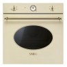 SMEG Smeg SF800PO Forno Elettrico da Incasso Estetica Coloniale 70 Litri Multifunzione 6 Programmi Classe A Panna