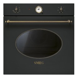 SMEG Smeg SF800AO Coloniale Forno Elettrico da Incasso Ventilato Multifunzione con Grill 70 Litri 60 cm Classe A Antracite