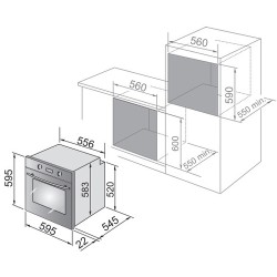 DELO De'Longhi CM 9L RO Forno Elettrico da incasso Multifunzione 7 Programmi 74 L Termoventilato Classe A Rame