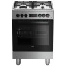 BEKO Beko FSE62110DXF Cucina a Gas 4 Fuochi Forno Elettrico con grill Classe A colore Inox