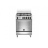 LAGE Bertazzoni La Germania Americana AMN654GXV Cucina a Gas Piano Cottura 4 Fuochi Forno a Gas ventilato Classe A+ Inox