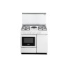 DELO De Longhi SEW 8541 N ED Cucina a Gas Piano Cottura con 4 Fuochi + 1 Elettrico Forno Elettrico Classe A Bianca