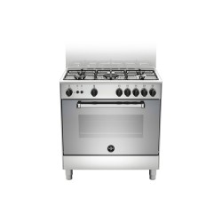 LAGE Bertazzoni La Germania Americana AMN855GXV Cucina a Gas Forno a Gas ventilato 75 L Classe A Inox