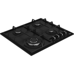 BEKO Beko HIYG 64225 SBO Piano Cottura Nero Da incasso 60 cm Gas 4 Fornello(i)