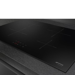 SMEG Smeg SI2741D Piano Cottura a Induzione da 75 cm a 4 Zone di cottura Nero