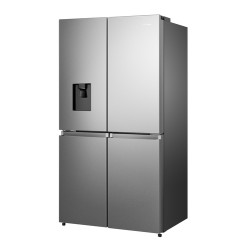 Hisense Hisense RQ758N4SWSE Frigorifero Side-by-Side Libera installazione 606 L Total No Frost Classe E Inox