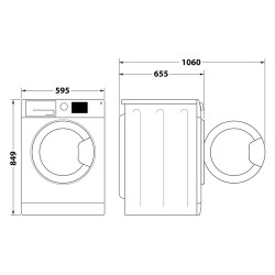 Hotpoint Hotpoint Ariston NTS M11 9X3E IT Asciugatrice 9Kg Motore Inverter a Pompa di calore Classe energetica A+++