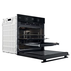 WHIR Whirlpool OMSR58RU1SB Forno Elettrico da Incasso Ventilato Multifunzione 71 L Pirolitico Nero Classe A+