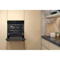 WHIR Whirlpool OMSR58RU1SB Forno Elettrico da Incasso Ventilato Multifunzione 71 L Pirolitico Nero Classe A+