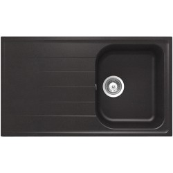 SCHOCK Schock Lithos D100 A 14 Lavello sottopiano Rettangolare Sgocciolatoio a Sx Nero Matt