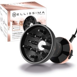 IMET Imetec Bellissima 11799 Diffusore ad Aria Calda per Capelli Ricci Tecnologia Ceramica 700 W 2 Combinazioni Aria/Temperatura