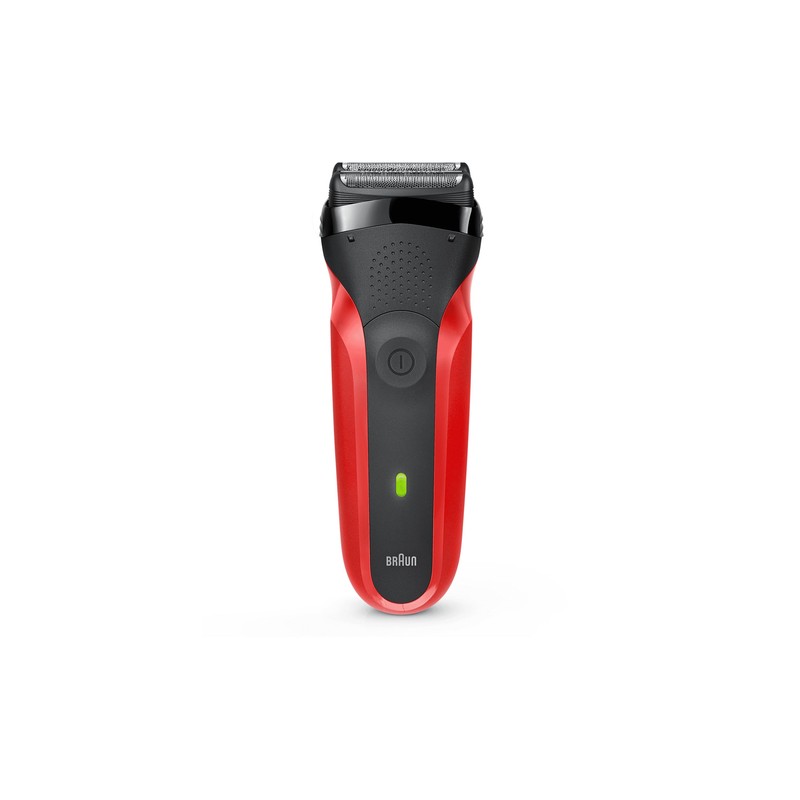 BRAU Braun Series 3 300s Foil Shaver Trimmer Rasoio elettrico da barba Rosso