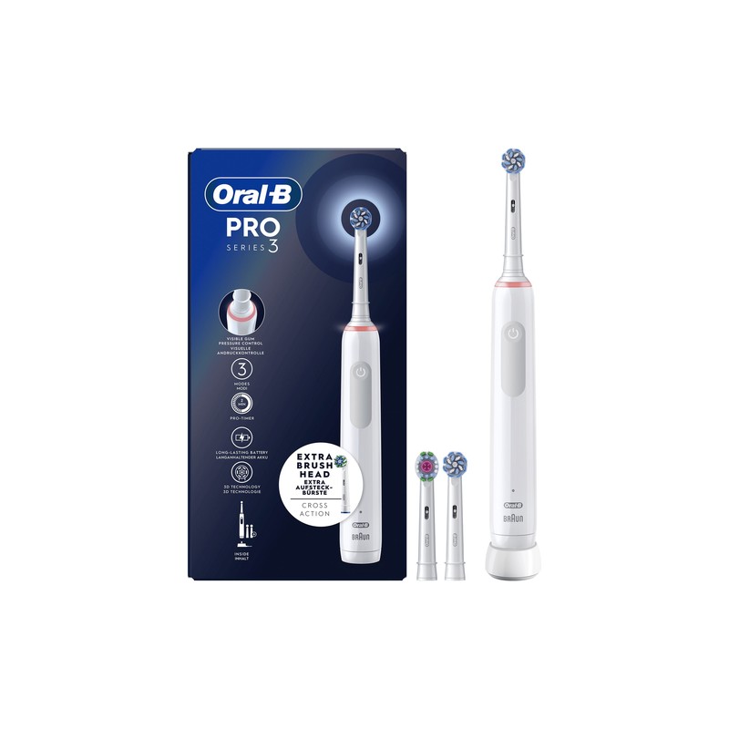 ORAL Oral-B PRO 3 3700 Spazzolino Elettrico Ricaricabile Bianco