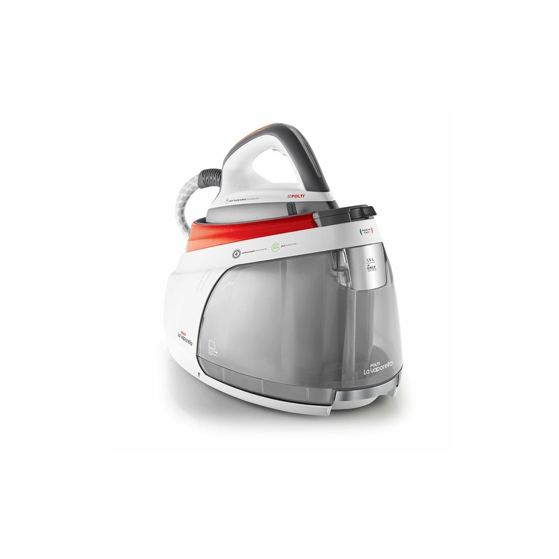 POLT Polti La Vaporella XM84C Ferro da stiro con caldaia 2350 W 1,5 L Alluminio Grigio, Rosso, Bianco