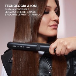 IMET Imetec Bellissima 11875 Piastra Creativity Ion, Capelli Lisci o Mossi, Ionizzatore, Rivestimento Ceramica