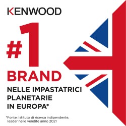 KENW Kenwood KMX750AB Impastatrice Planetaria 1000 W 5 L Nera