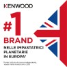 KENW Kenwood KMX750AB Impastatrice Planetaria 1000 W 5 L Nera