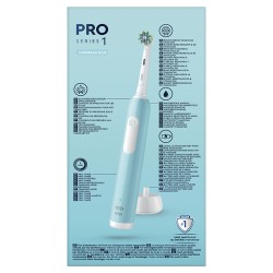 ORAL Oral-B Spazzolino Elettrico Ricaricabile Series 1 Blu con 2 Testine di Ricambio, 1 Spazzolino