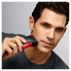 BRAU Braun Series 3 300s Foil Shaver Trimmer Rasoio elettrico da barba Rosso